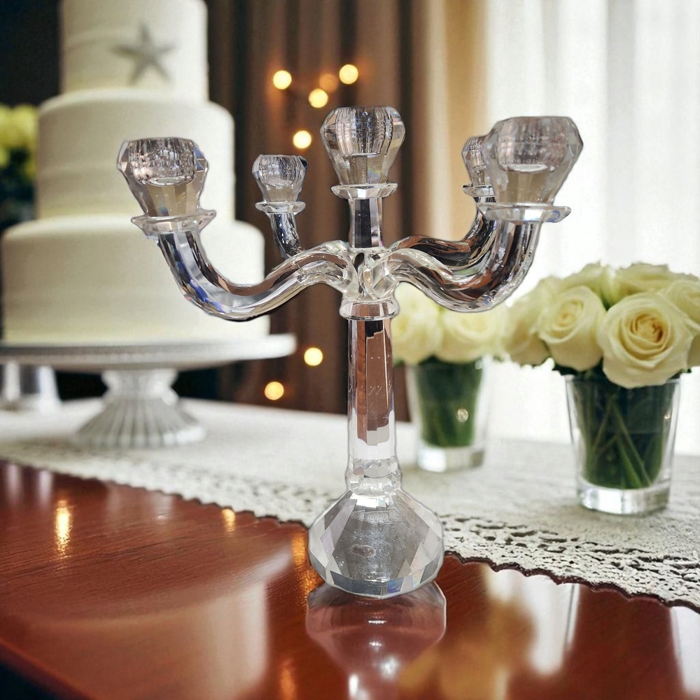 Shannon Crystal Candelabra by Godinger - Picture 7 of 16